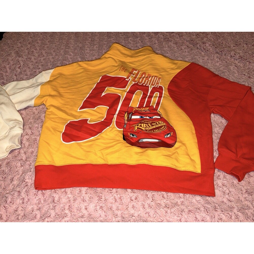 Disney Parks Lightning McQueen Quarter Zip Pullover Sweatshirt Women’s XS